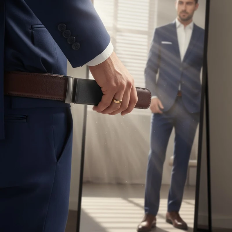 ElegantSkærp | Smart herrebælte med automatisk spænde