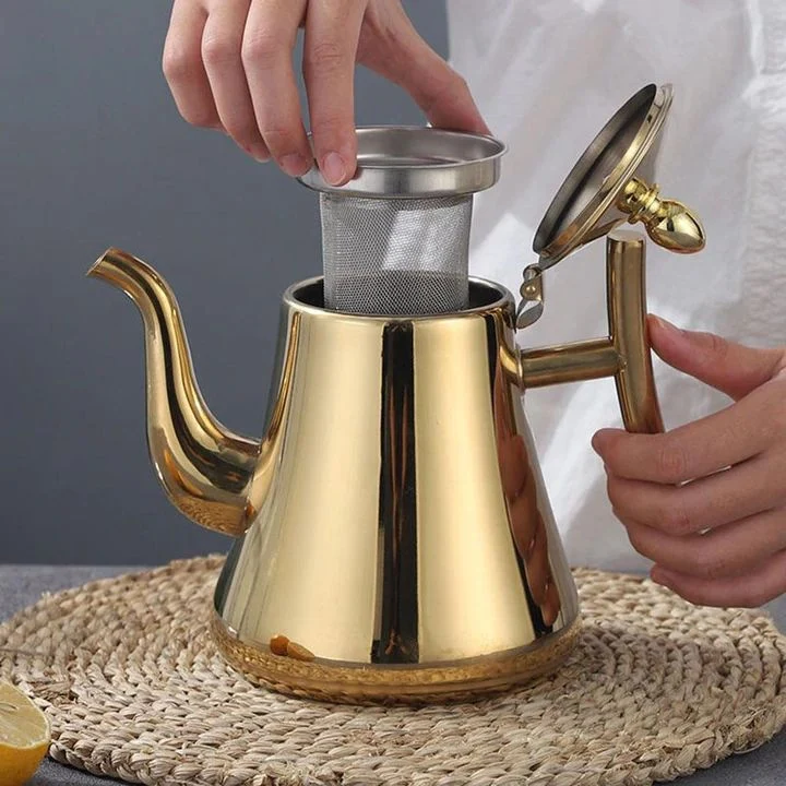 Elegant vandkoger i rustfrit stål med integreret filter