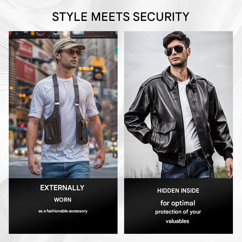 Sikker og Stilren Skuldertaske til Mænd – SafeStyle Bag