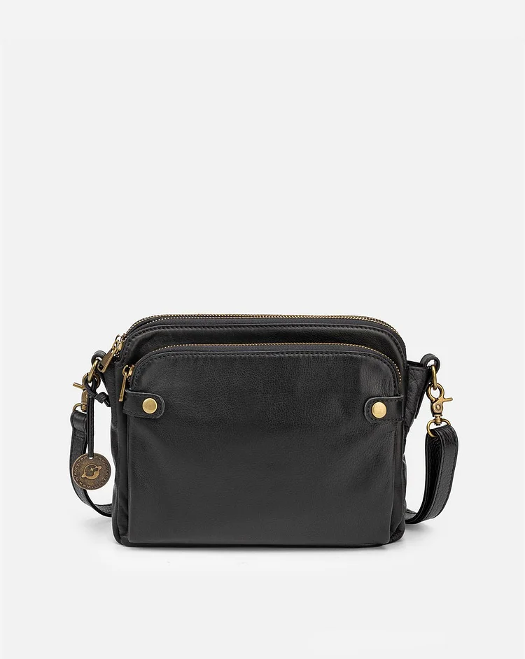Elegant Crossbody Taske i Læder - Stil og Funktionalitet