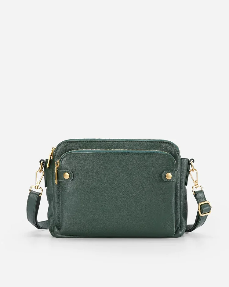 Elegant Crossbody Taske i Læder - Stil og Funktionalitet