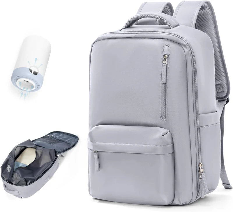 Praktisk laptoptaske med justerbar skulderrem og flere rum