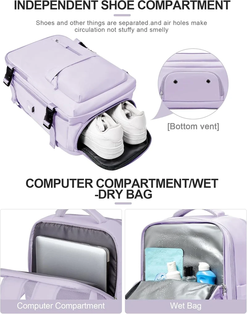 Praktisk laptoptaske med justerbar skulderrem og flere rum