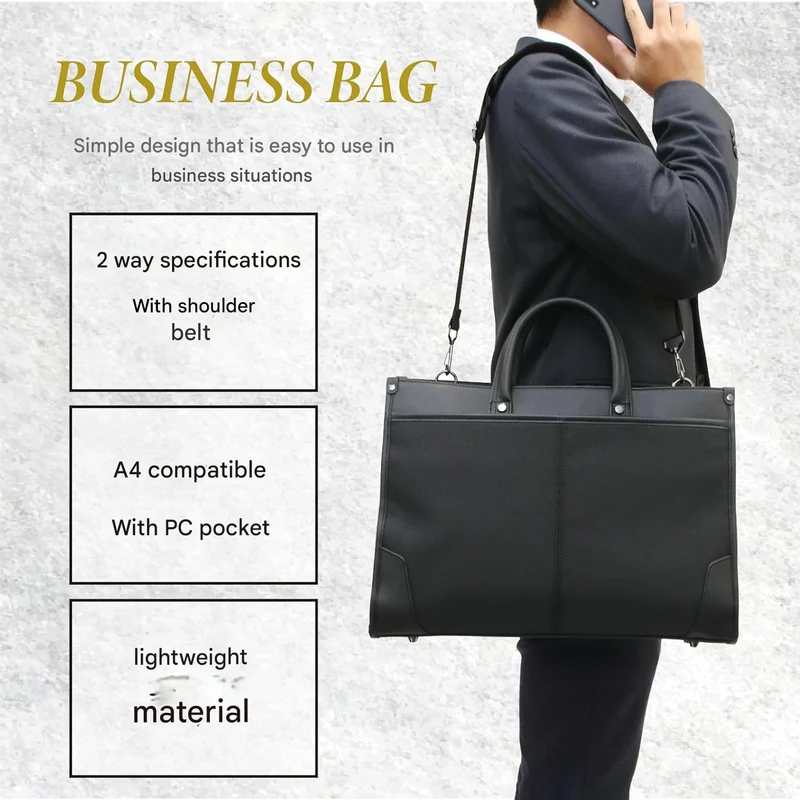 Elegant arbejds-laptop taske med organiseret opbevaring