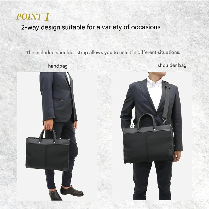 Elegant arbejds-laptop taske med organiseret opbevaring