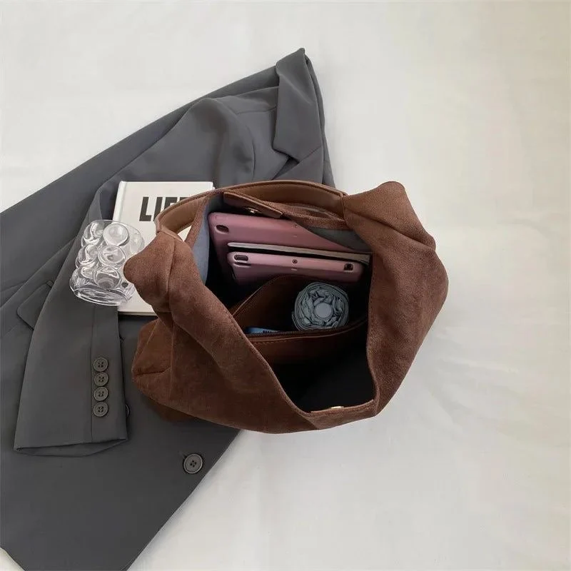 Elegant Tote i Blødt Naturmateriale