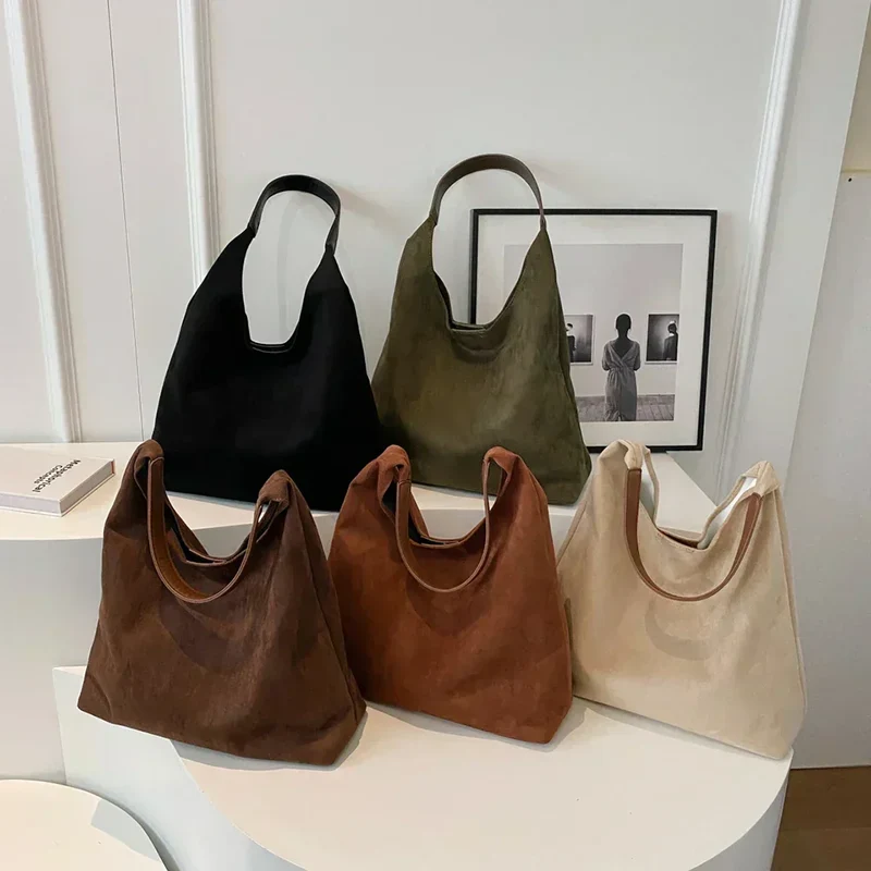 Elegant Tote i Blødt Naturmateriale