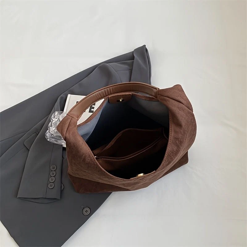 Elegant Tote i Blødt Naturmateriale