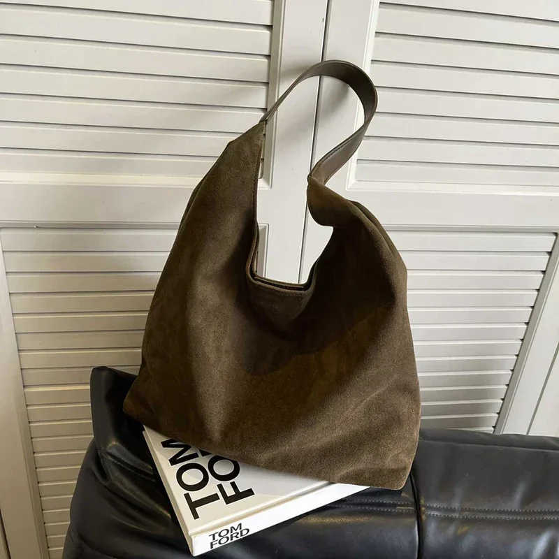 Elegant Tote i Blødt Naturmateriale