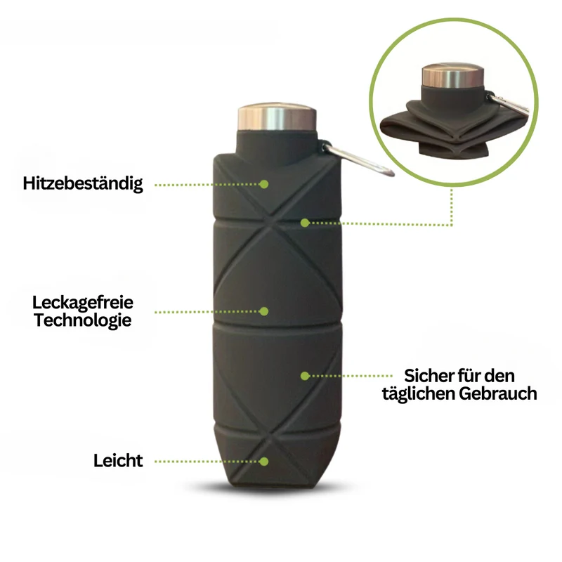 Sammenfoldelig Vandflaske 750 ML - HydratEase