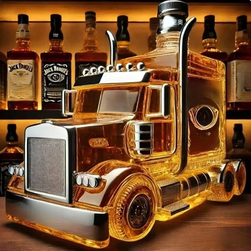 Unik Whiskyflaske i Form af Lastbil