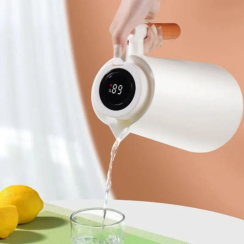 Elegant Termokande i Glas med Digital Temperaturvisning