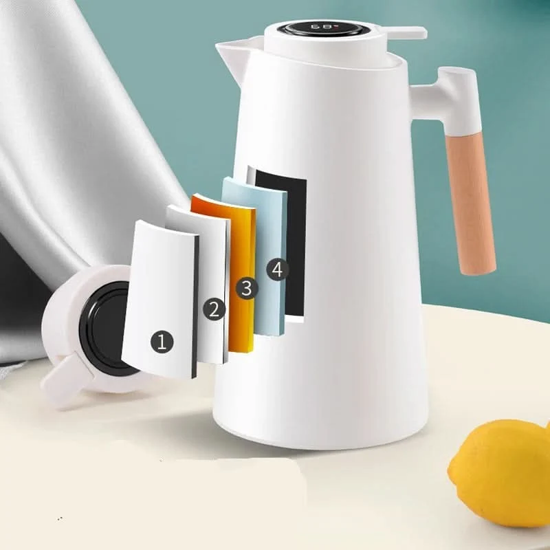 Elegant Termokande i Glas med Digital Temperaturvisning