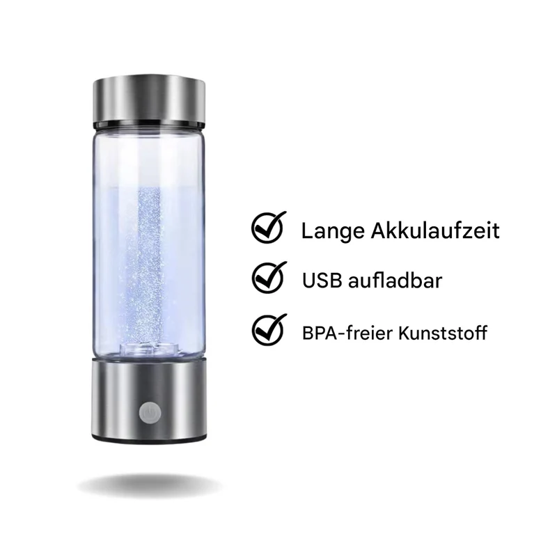 Elegant Glasflaske til Hydrogenberiget Vand – HydroBoost