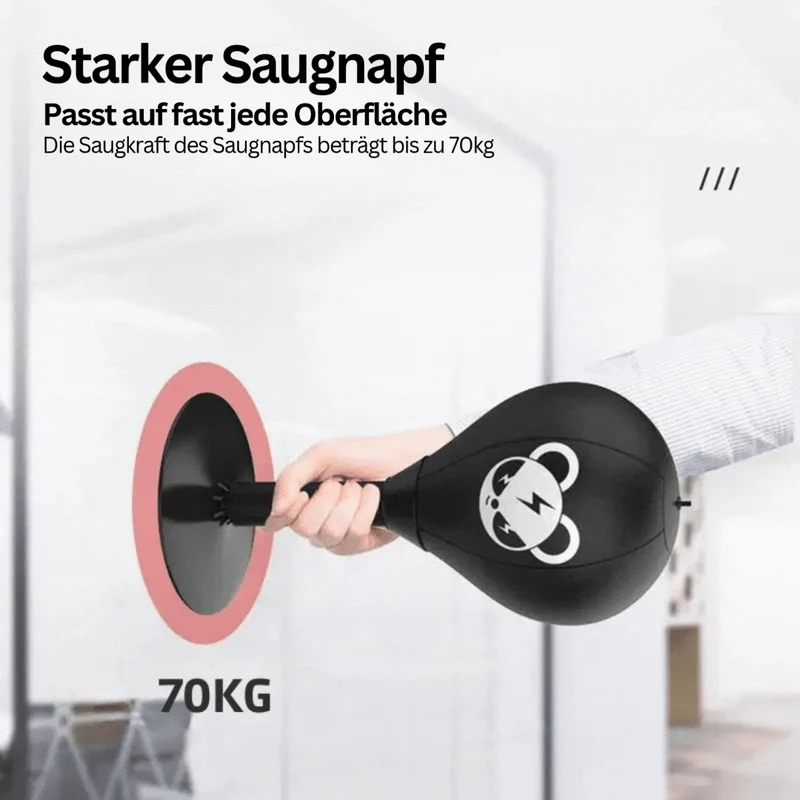 Stærk Boxball med Sugekop - PunchPro