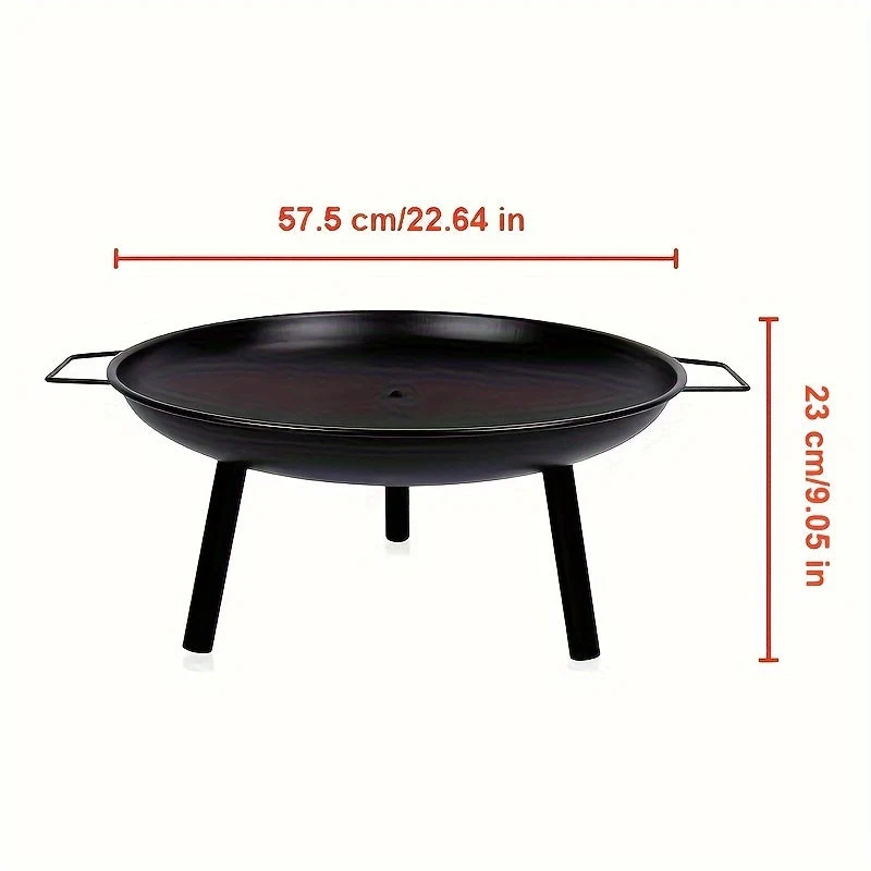 Stålbrændstof Skål – Perfekt til Grill, Camping og Havebelysning