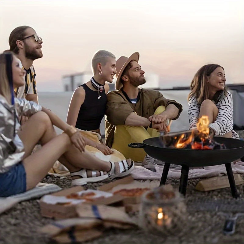 Stålbrændstof Skål – Perfekt til Grill, Camping og Havebelysning