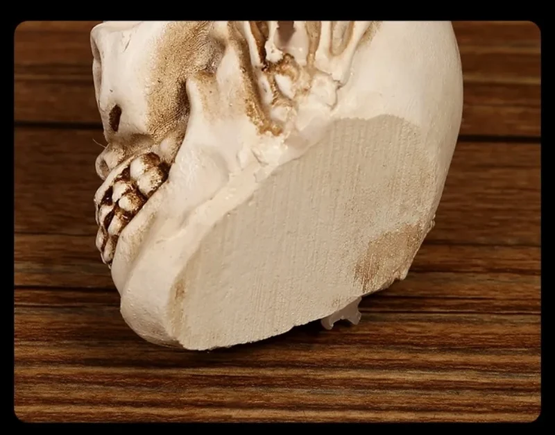 Elegante Skeletlysestage Sæt til Halloween - 3 Stk.
