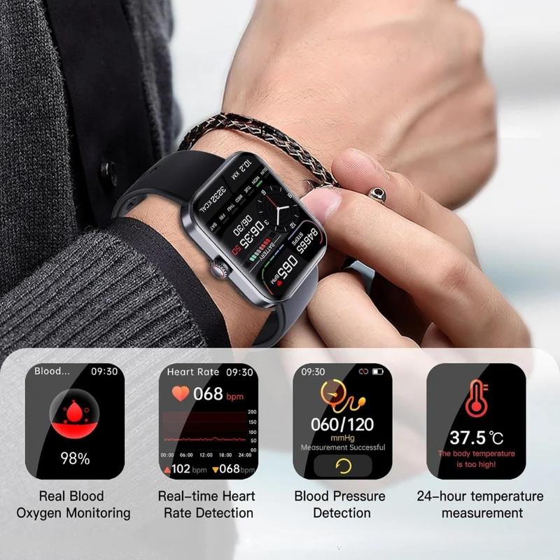 Sundhedsovervågning Uden Stik | Smartwatch til Dagligt Brug