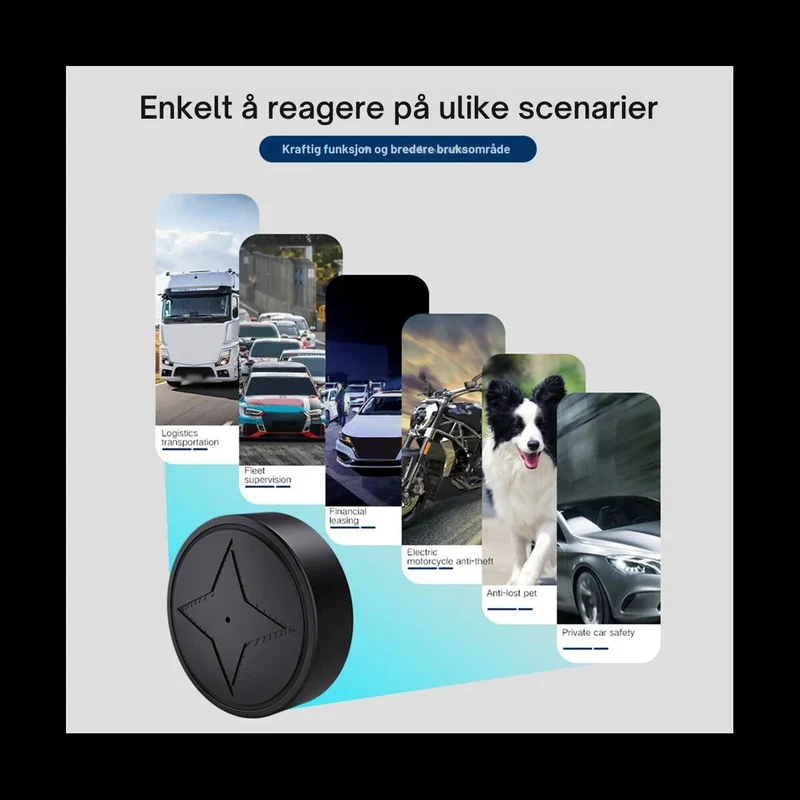 Sikkerhedsovervågning - Kompakt GPS Tracker til Biler med Øjeblikkelig Alarm