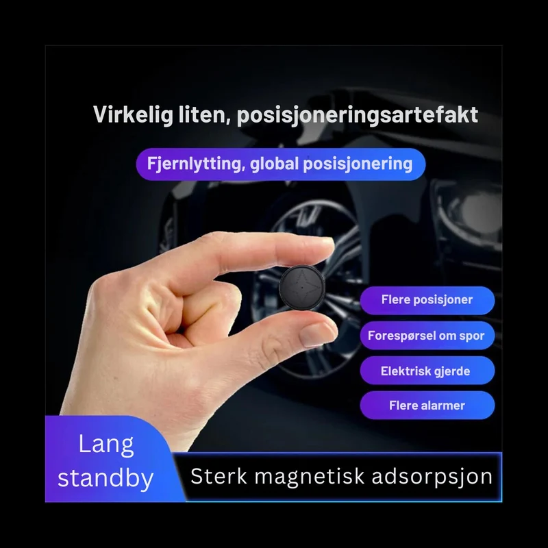 Sikkerhedsovervågning - Kompakt GPS Tracker til Biler med Øjeblikkelig Alarm