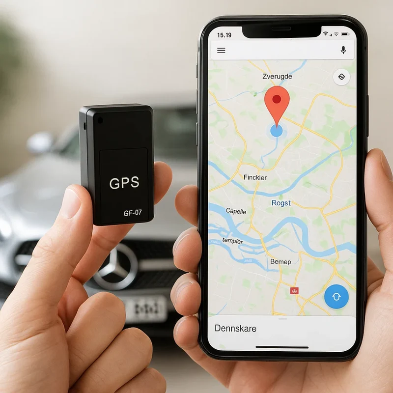 SafeTrack | Mini GPS-enhed med lyd, magnet og realtidsopsporing