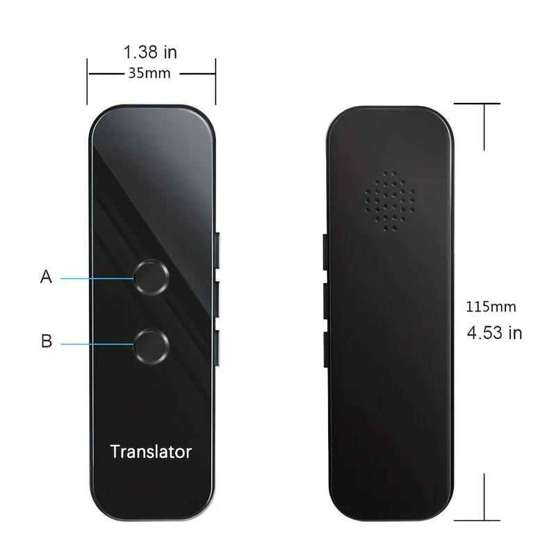 Bærbar To-Vejs Sprogoversætter med USB-opladning og Wi-Fi