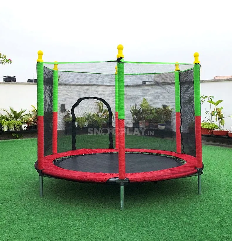 Sikker Trampolin til Børn med Beskyttelsesnet – HoppeFest
