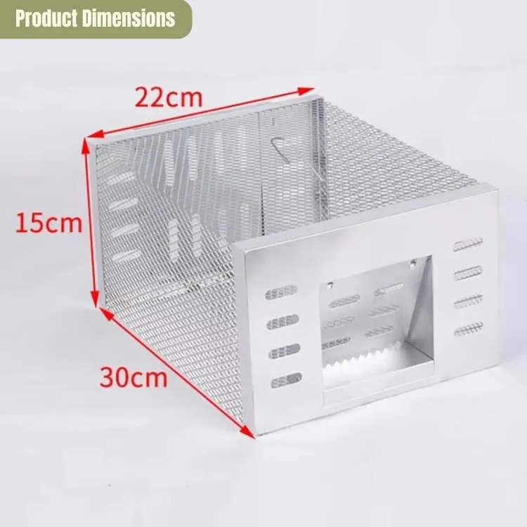Humanvenlig Musefælde i Rustfrit Stål