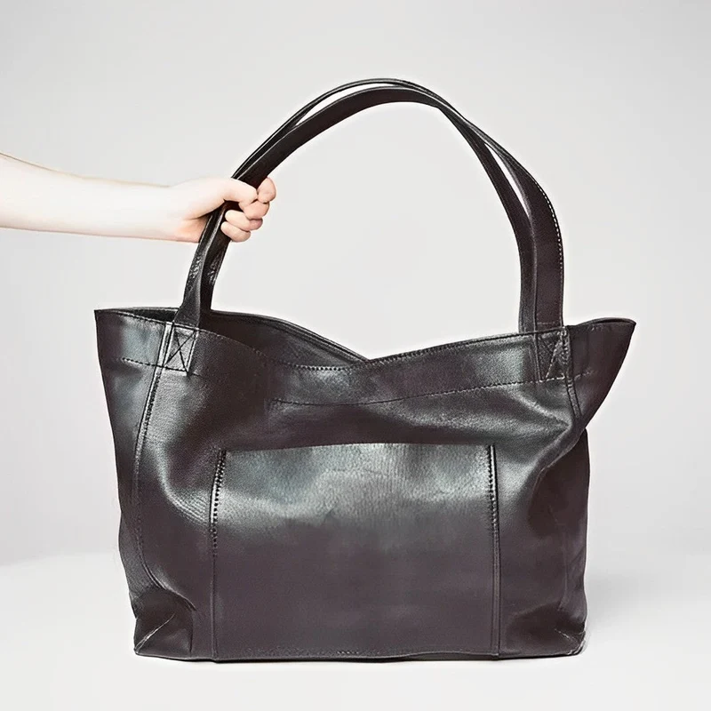 Elegant skuldertaske i førsteklasses læder