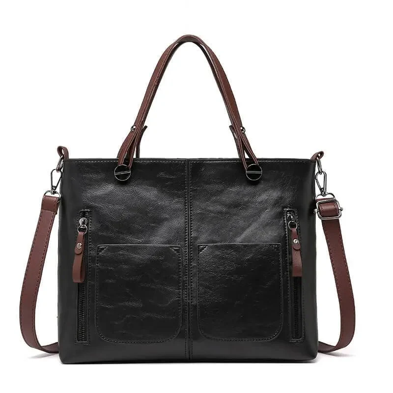 Elegant Skuldertaske i Læder | Holdbar og Stilfuld | Justerbar Rem