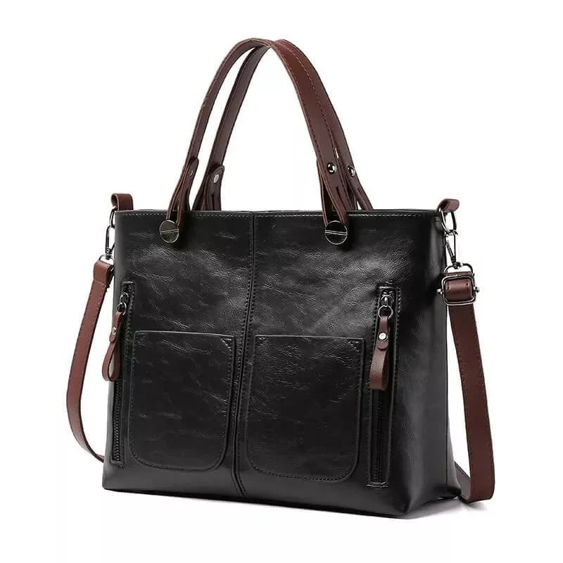 Elegant Skuldertaske i Læder | Holdbar og Stilfuld | Justerbar Rem