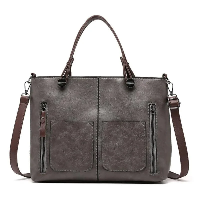 Elegant Skuldertaske i Læder | Holdbar og Stilfuld | Justerbar Rem