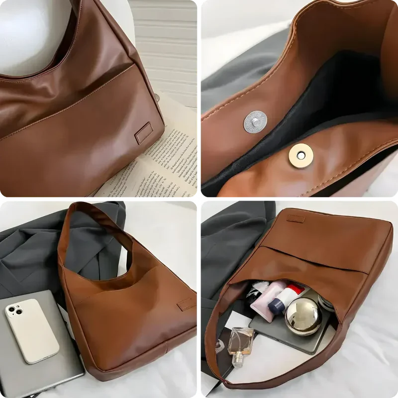 Elegant skuldertaske i bæredygtigt materiale til kvinder
