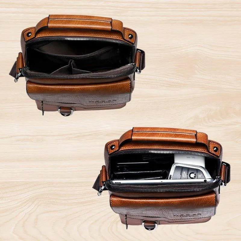 Elegant Crossbody Taske i Kvalitetslæder – Perfekt til Hverdag