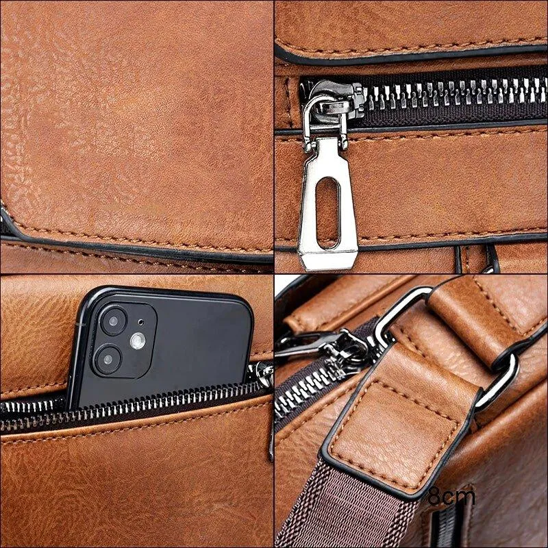Elegant Crossbody Taske i Kvalitetslæder – Perfekt til Hverdag