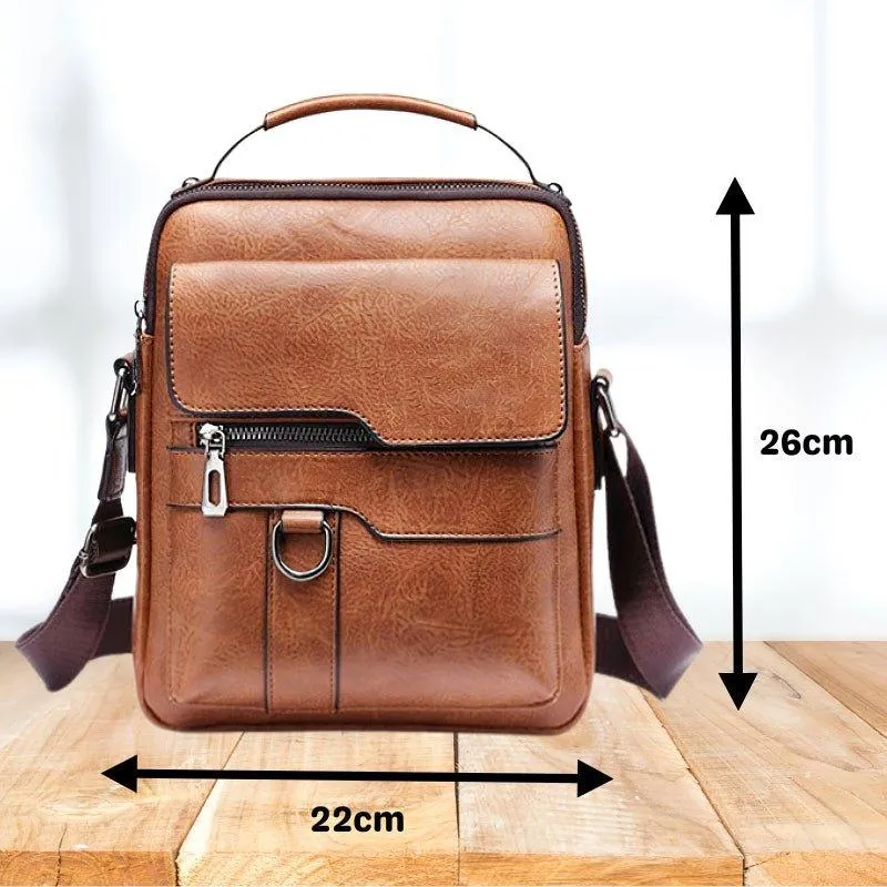 Elegant Crossbody Taske i Kvalitetslæder – Perfekt til Hverdag