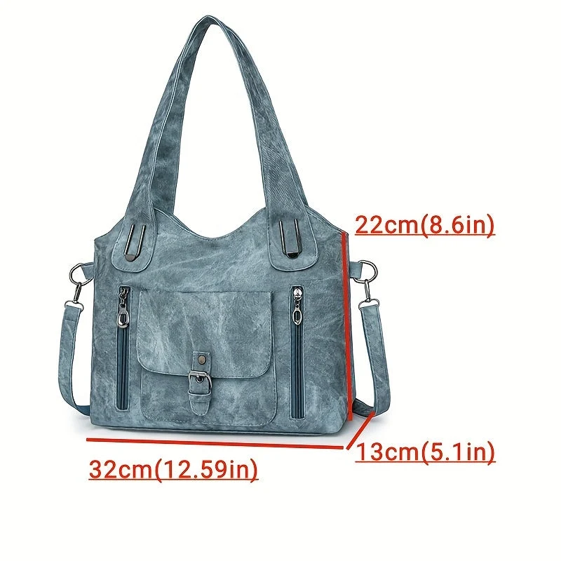 Elegant Vintage Skuldertaske – Praktisk og Stilfuld