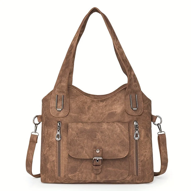 Elegant Vintage Skuldertaske – Praktisk og Stilfuld
