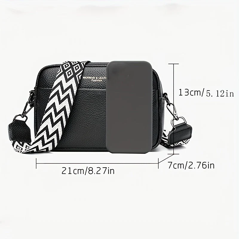 Elegant lædercrossbody-taske – Funktionel og stilfuld med justerbar rem