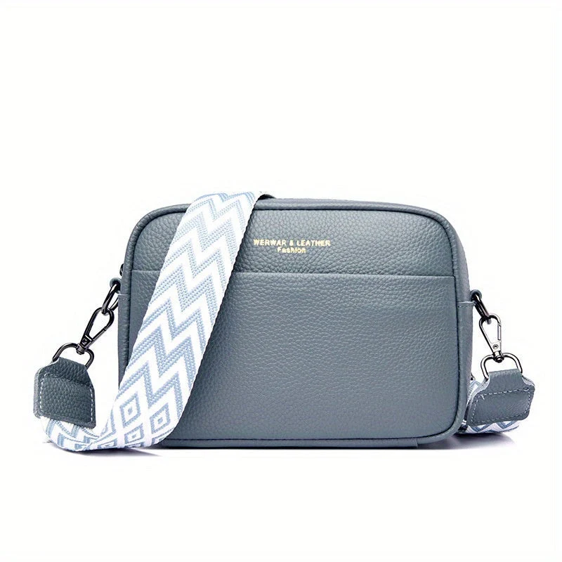 Elegant lædercrossbody-taske – Funktionel og stilfuld med justerbar rem