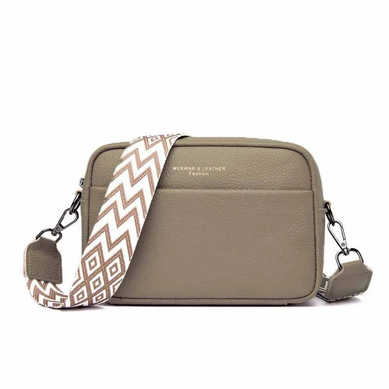 Elegant lædercrossbody-taske – Funktionel og stilfuld med justerbar rem