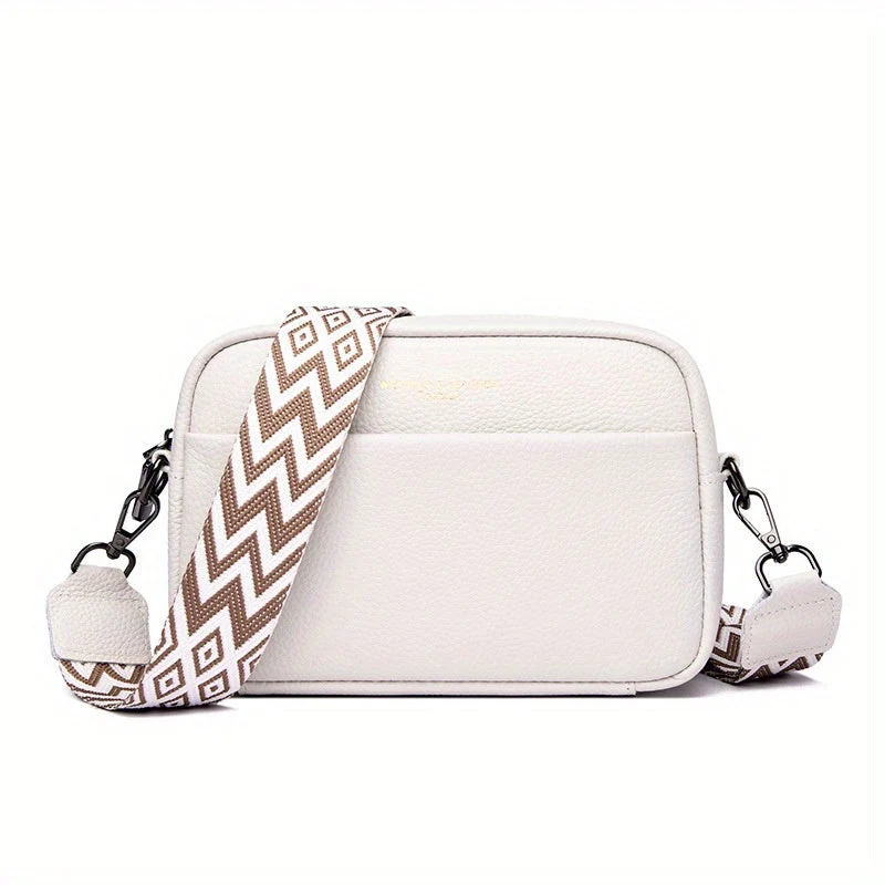 Elegant lædercrossbody-taske – Funktionel og stilfuld med justerbar rem