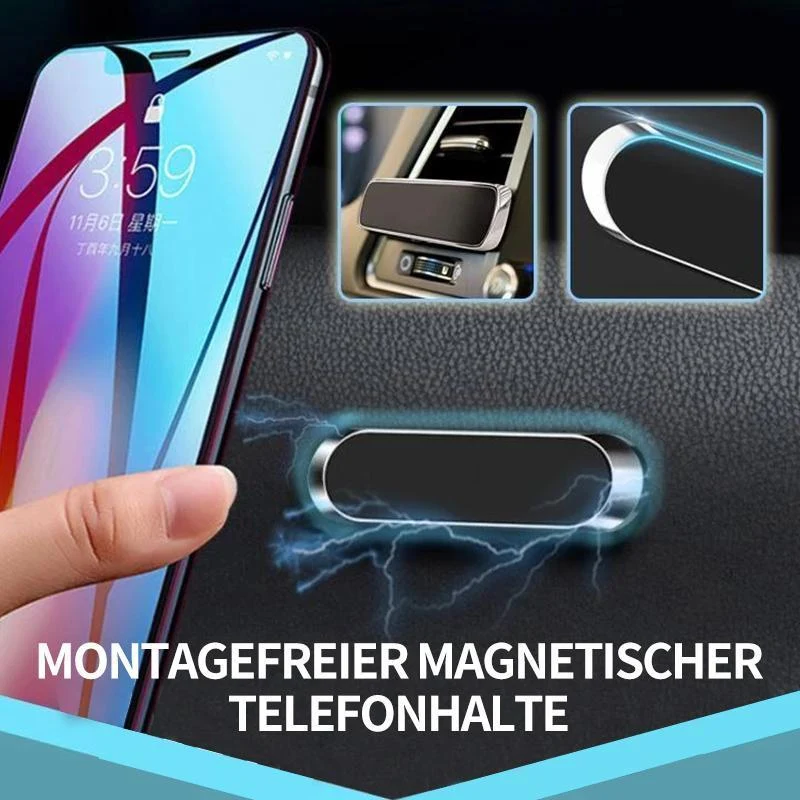 Kompakt magnetisk telefonholder uden installation