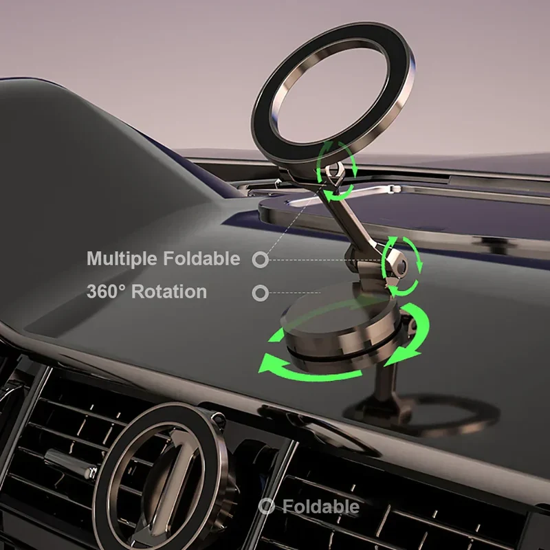 360° Justerbar Magnetisk Bilholder - Stabil og Fleksibel