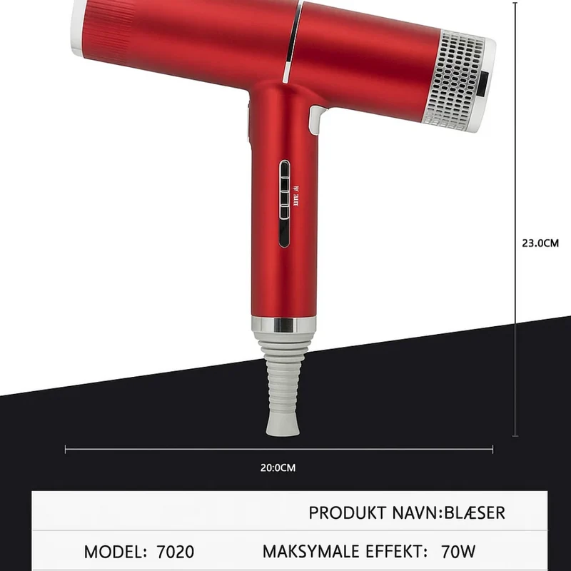 LynTør | Magnetisk hårtørrer til problemfrit styling