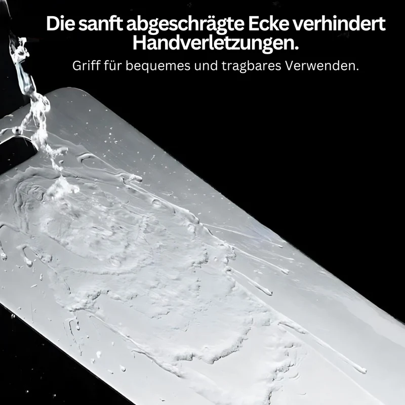 Stilfuld og Sikker Skærebræt i Rustfrit Stål - SafeSlice