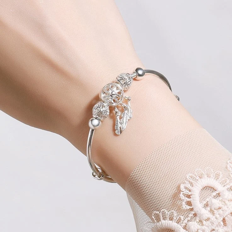 Drømmefanger Armbånd med Elegante Perler