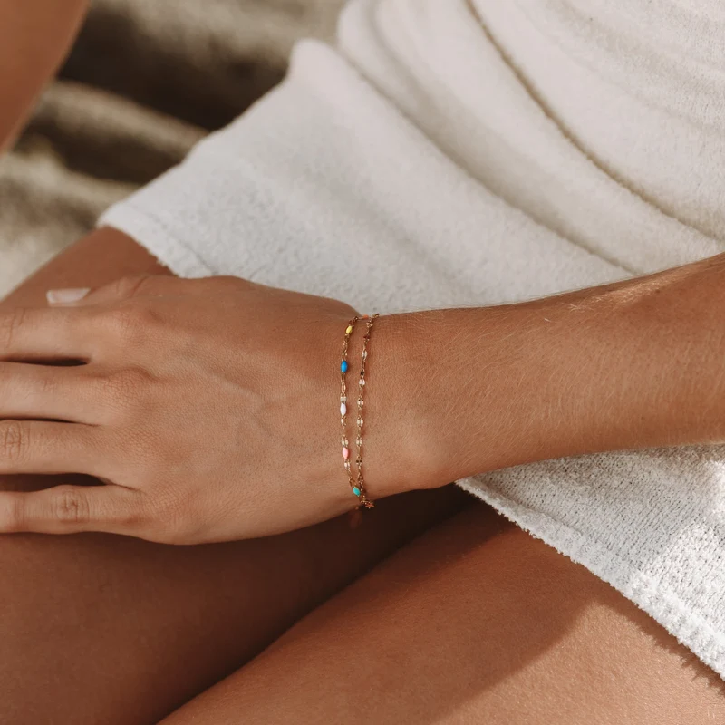 Farverig Delikat Armbånd - Nova