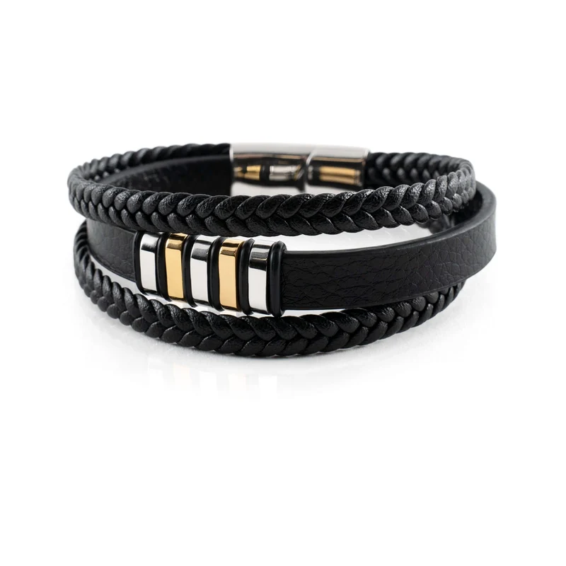 Stilfuld Læderarmbånd til Mænd - Tidløs Elegance